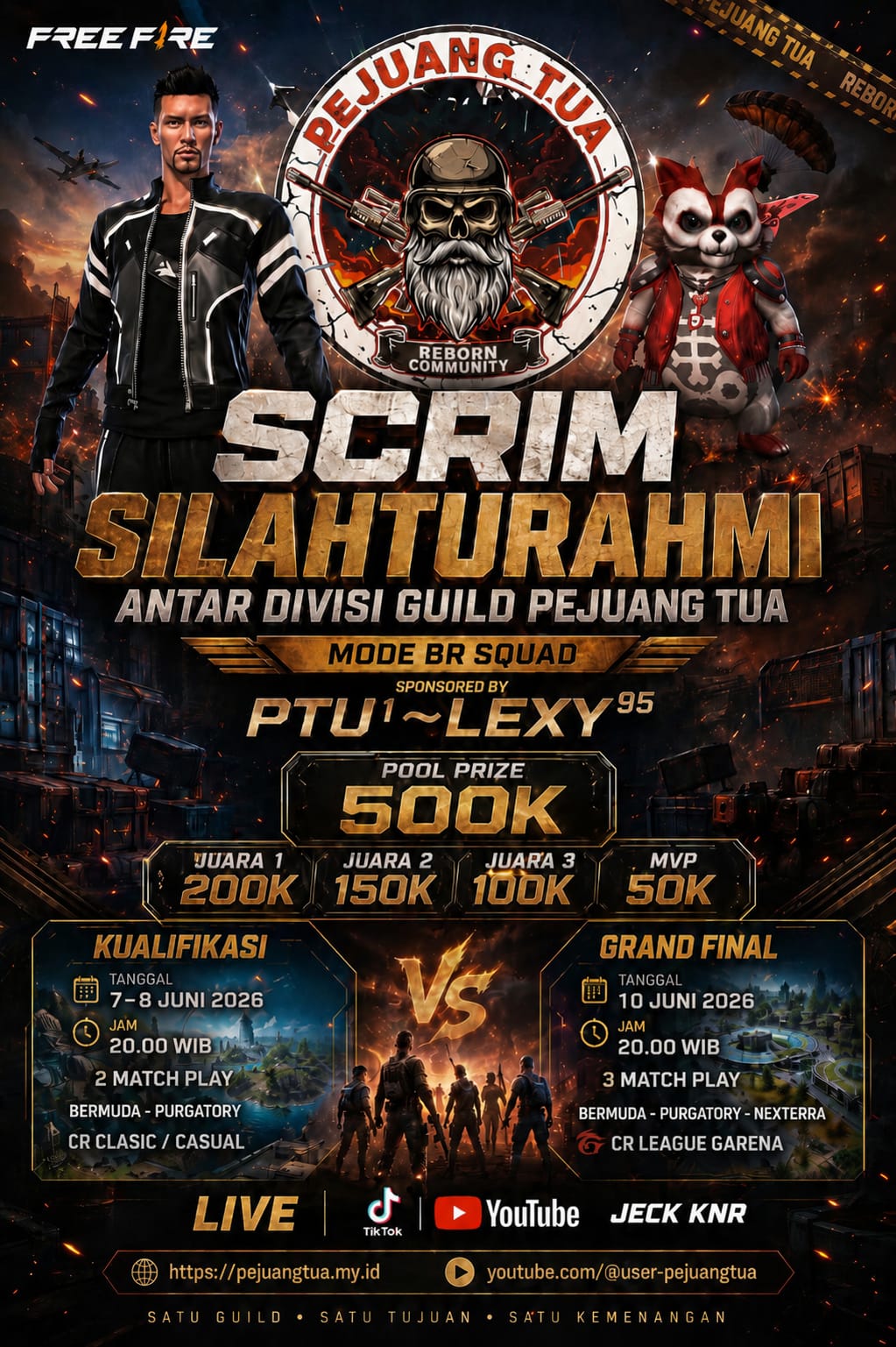 Scrim Silaturahmi Antar Divisi Guild Pejuang Tua  Sponsored By PTU¹~LEXY⁹⁵