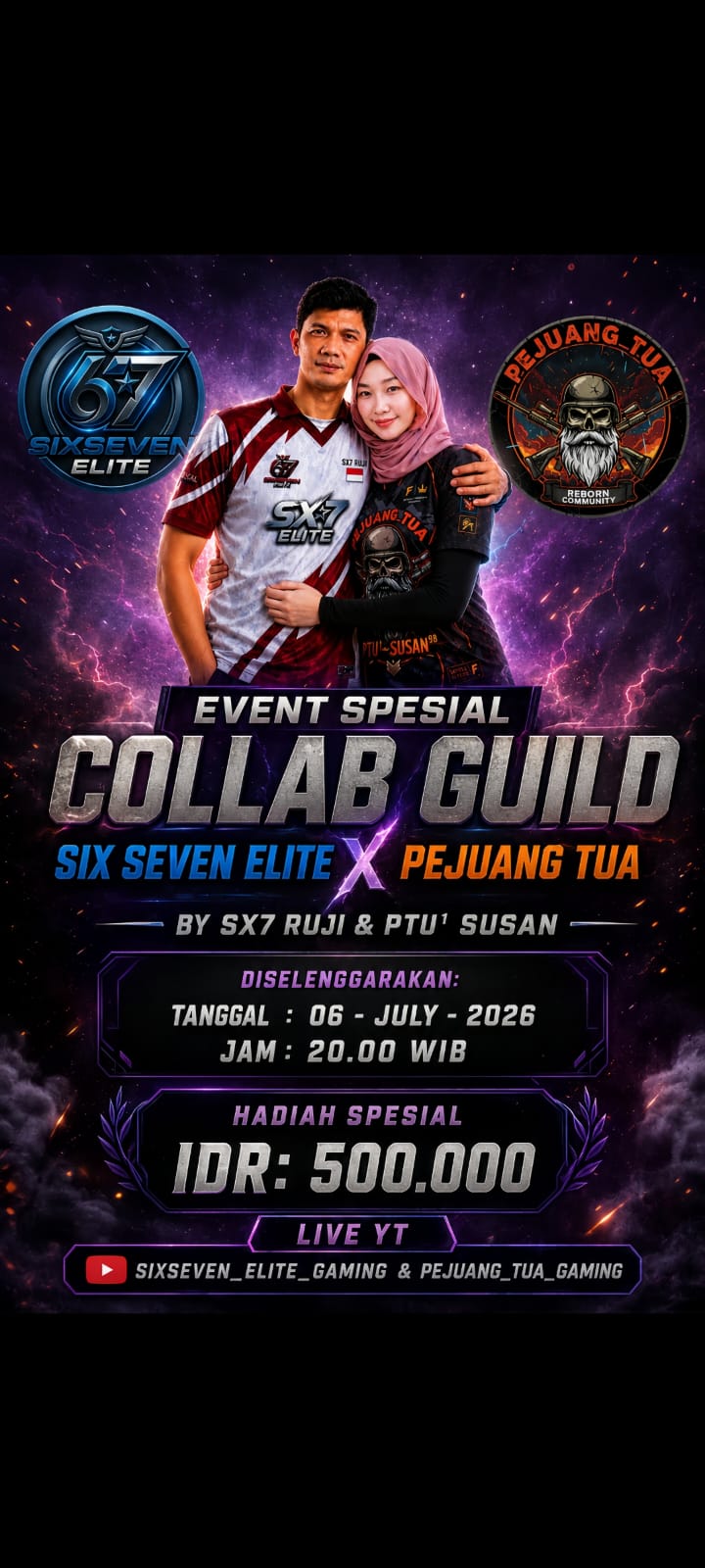 Collab Guild Six Seven Elite X Pejuang Tua by SX7 Ruji & ᴾᵀᵁ¹~Susan⁹⁸