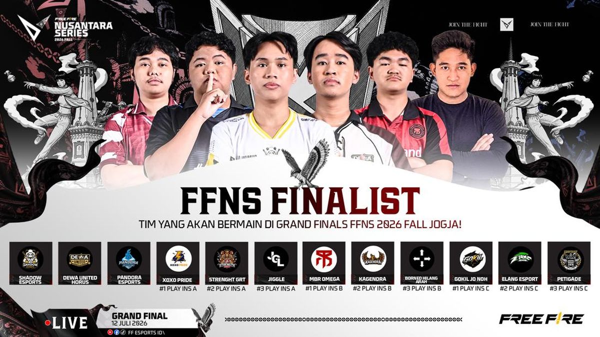 BOOYAH! 12 Tim Resmi Amankan Tiket Grand Finals FFNS 2026 Fall, Siap Tempur di Jogja!